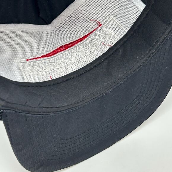 Vintage Washington Construction Co Hat Baseball Cap Rope Corded Snapback Black - Picture 5 of 9